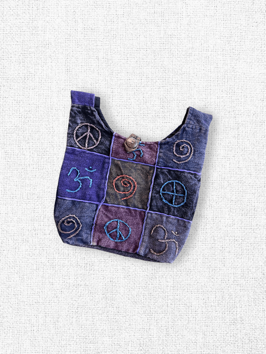 Patchwork Harmony – Deep Plum