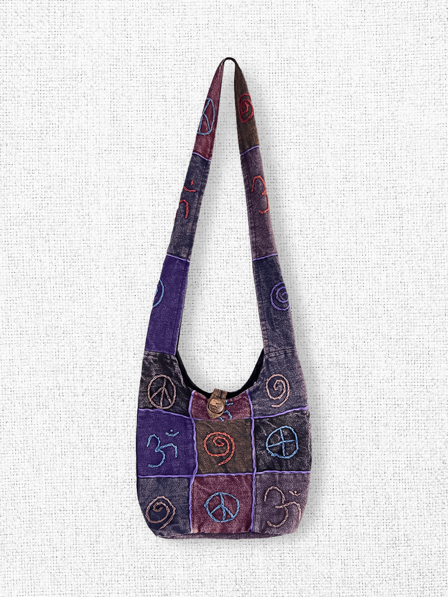 Patchwork Harmony – Deep Plum