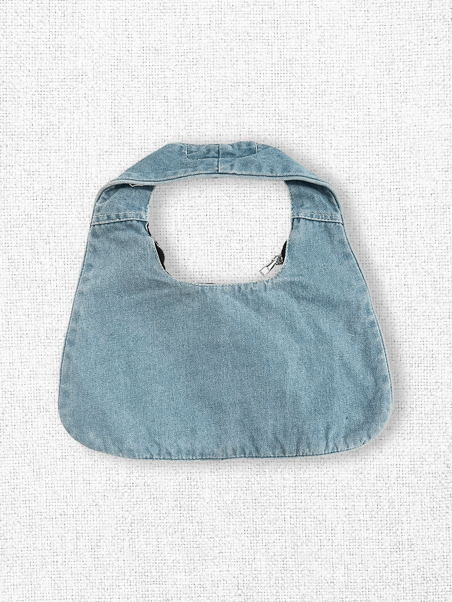 Indigo Bloom Shoulder Bag