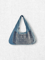 Indigo Bloom Shoulder Bag