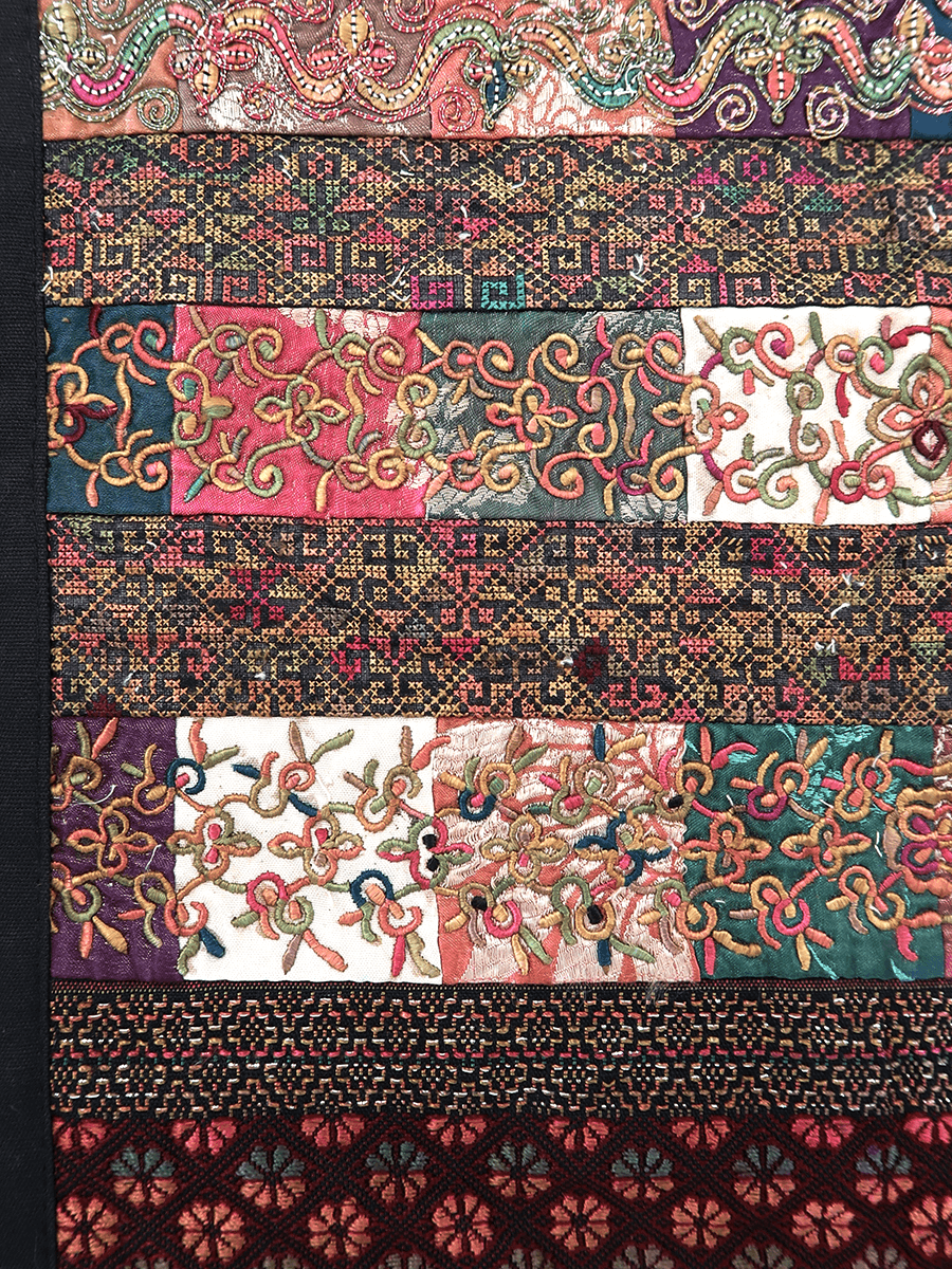 Miao embroidery patch with intricate patterns and colors